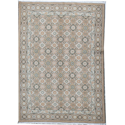 Hand-Knotted High-Quality Brown Area Rug
