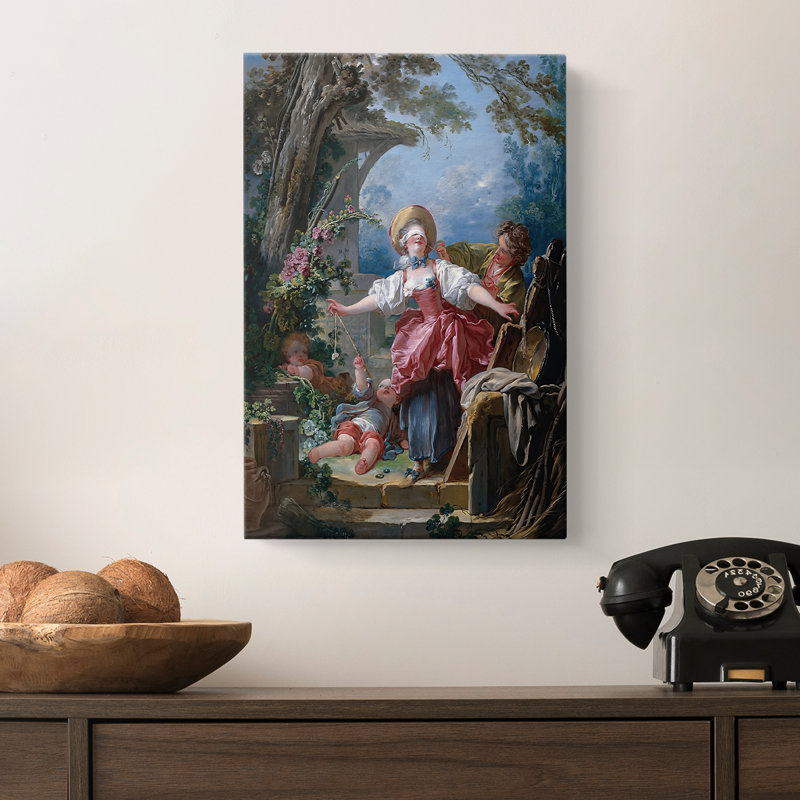 Blind Man's Buff - Toile tendue par Jean-Honoré Fragonard, 8 x 12