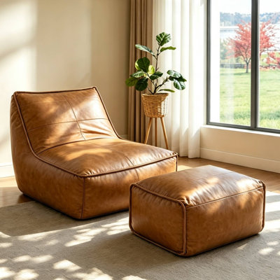 Canapé d'appoint avec repose-pieds Luxury