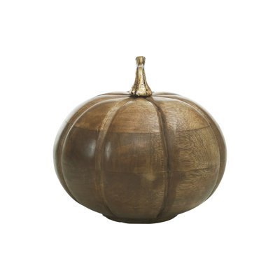Heirloom bois citrouille noyer brun 6,5 x 7 x 7