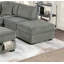 Ensemble de salon modulaire en forme de L avec repose-pieds 3 pièces Sincere-1250203671