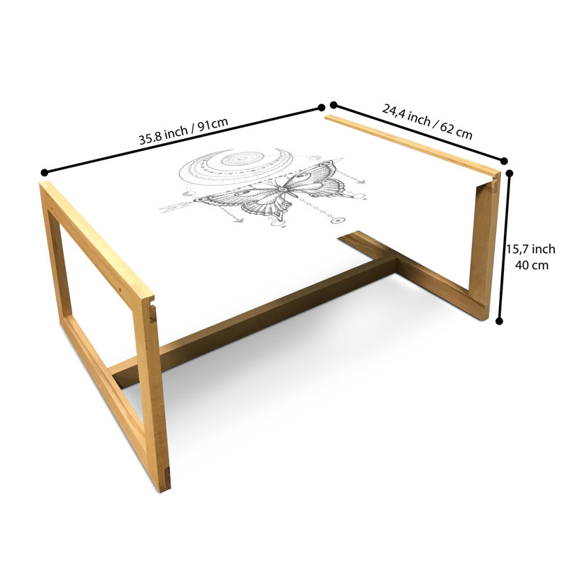 Isabella-Mae Sled Coffee Table, 90cm H x 62cm W x 40cm D