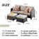 Joette Premium All-Weather Wicker 5 - Person Patio Conversation Sets with Cushions