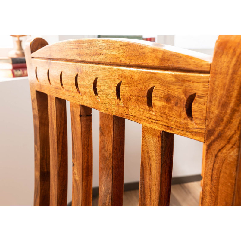 Oxford 45cm H Solid Wood Side Chair in Tan