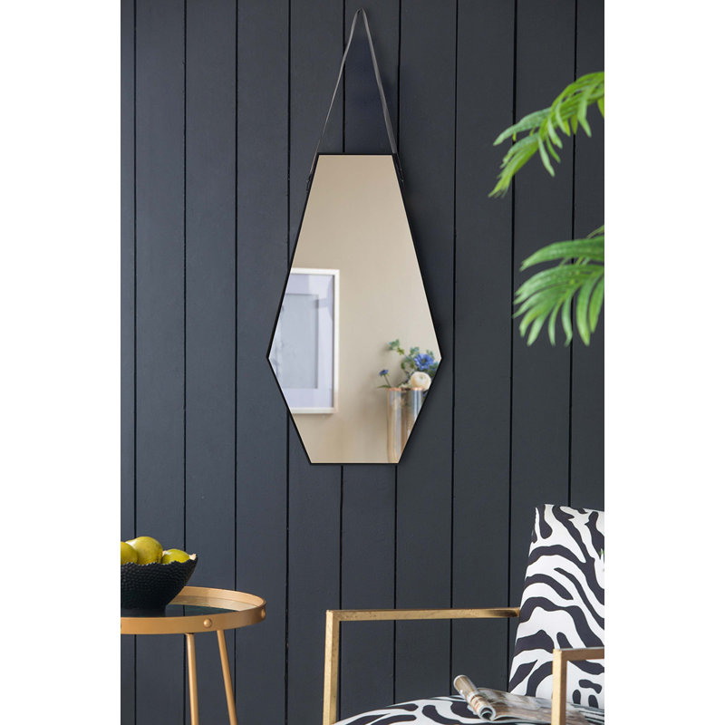 Miroir mural 18X1,6X31,5 "Hexagonal