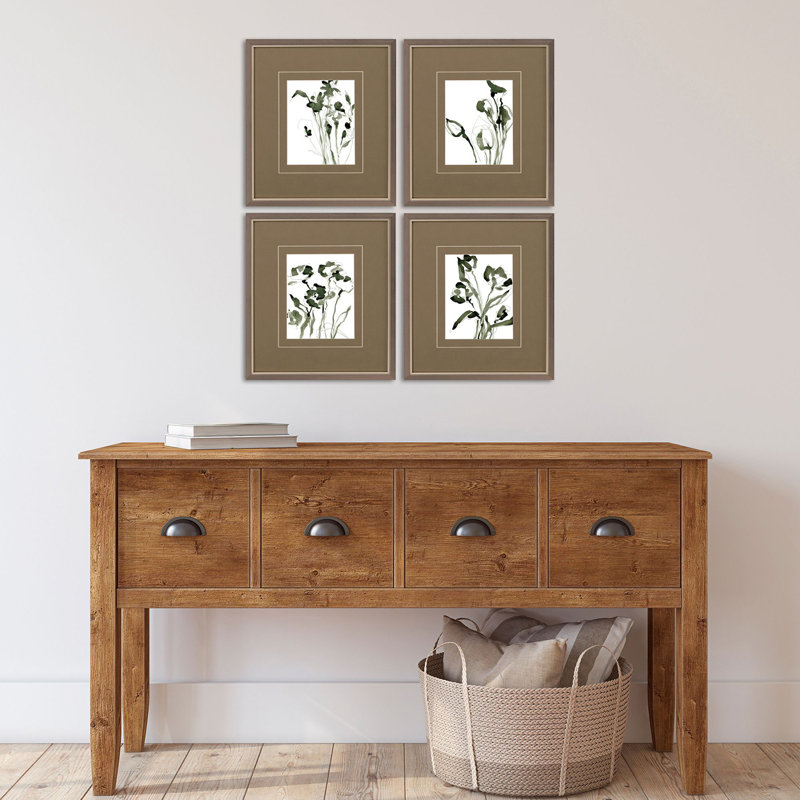 Esquisse de moments encadrés, reproduction de 4 pièces