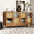Aroma Retro 4-Door Sideboard With Large Storage Space And Rattan Doors-241505883