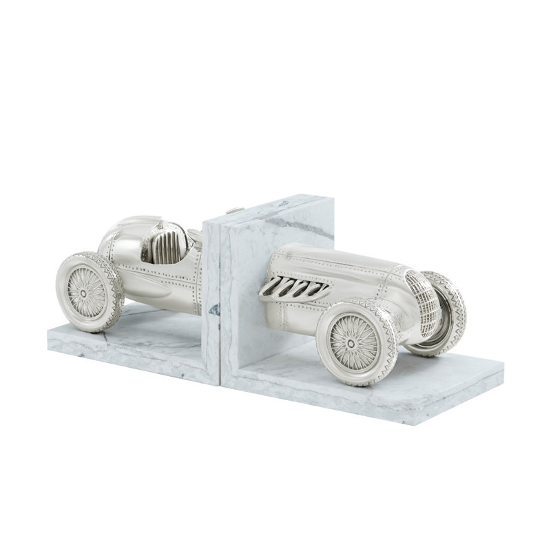 Bookshelf Racer, Gray/Nickel Plated