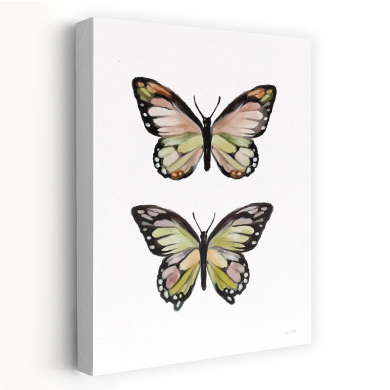 Papillons d'été, art contemporain de papillons, H 36 po x l 24 po
