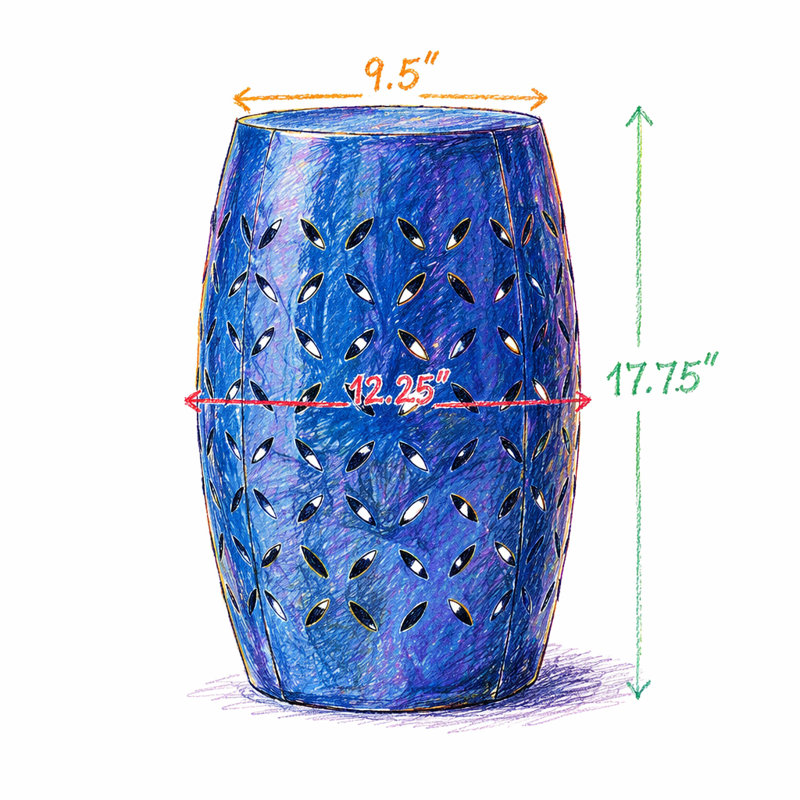 Table d'appoint 12 ", Dark Blue