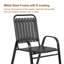 Ensemble repas de patio avec table en acier-485133545