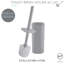 Ensemble de 2 brosses de toilette en acrylique Bath Bliss-72848383