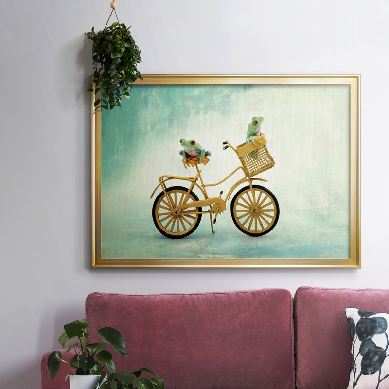 " Hanging On X ", 26" H x 38" W x 1.5" D, Gold