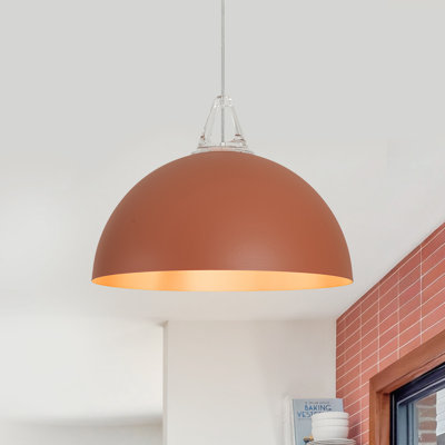 Farmhouse 1-Light Dome Pendant Light