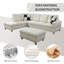Ensemble de salon modulaire en similicuir 3 pièces Elsiana-276525931-276525933