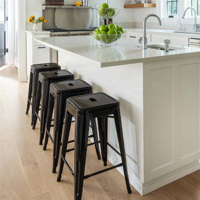 Vern Counter Stool with Solid Wood Frame