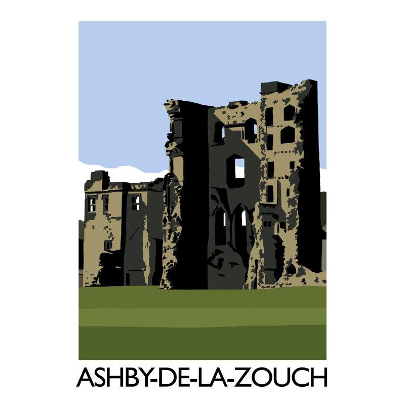 Ashby-de-la-Zouche by Richard O'Neil - Print, 40 cm H x 30 cm W x 1 cm D, No Frame