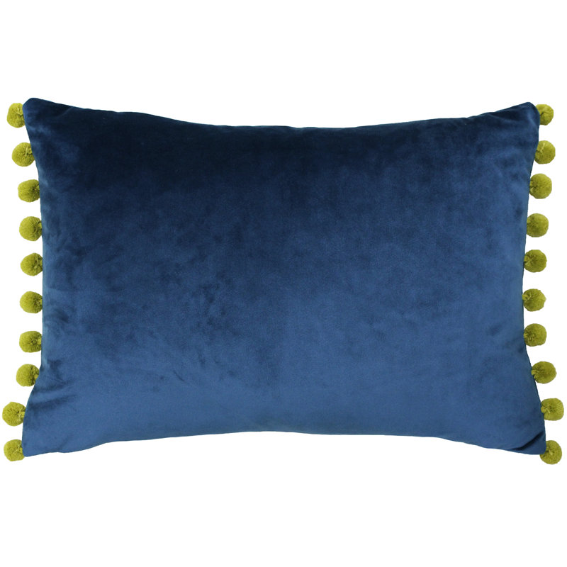 Rectangular Cushion, Indigo/Olive