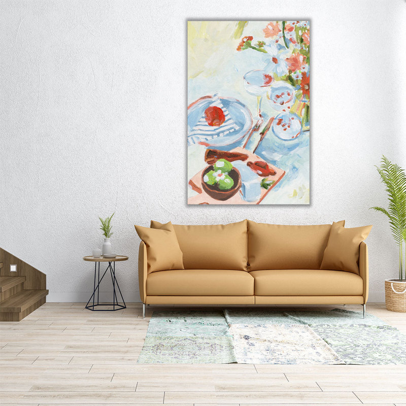 «A Lovely Picnic II», reproduction d'art sur toile, H 48 po x l 32 po