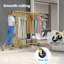 Heavy Duty Clothes Rail 238kg (525lbs) Capacity, Extendable Hanging Rack with Lockable Wheels & Shelves-1020464701