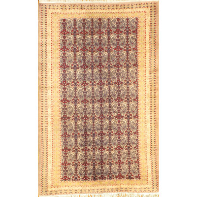 Mareesha Cotton Oriental Area Rug in Red