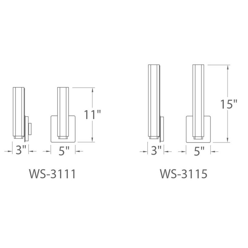 Vogue 1-Light LED Flush Mount, Brushed Nickel, 3000K, 11" H x 5" W x 3" D