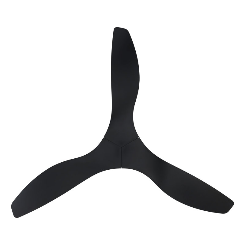 Takoya Ceiling Fan, Black, Black, 52"