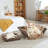 EROMMY Leather Pet Bed, Modern Pet Couch For Dogs, Leather Pet Sofa