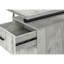 Bureau d'ordinateur, bureau personnel, ordinateur portable, installation à gauche, à droite, tiroirs de rangement, L 48 po, bureau, métal stratifié gris, contemporain, moderne-1861309593