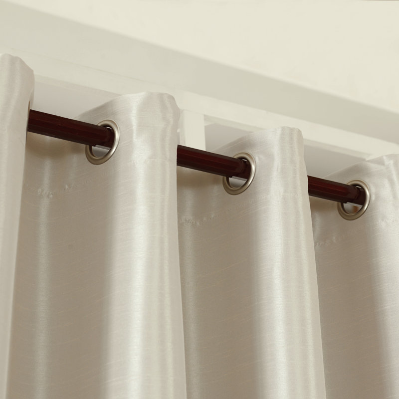 Nader Blackout Curtain Single Panel, Cream, 52" W x 95" L