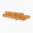  Kenner 125" Modern & Contemporary 2-Piece Sectional - Chenille Sectional, Customizable Seat Depth, Chaise for Lounging-847719360-847719390