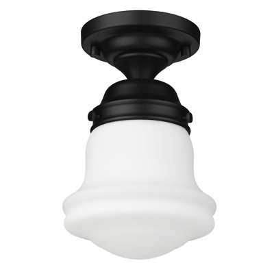 Neriah Glass Semi-Flush Mount Pendant