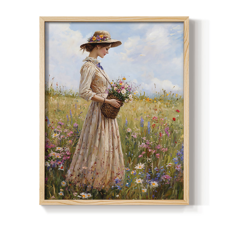 Reproduction encadrée WOMEN Series CCLxxxix - bois massif, Naturel, H 15 po x l 12 po