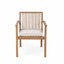 Chaise de patio de 2 pièces - Structure en bois, sièges confortables avec housses imperméables amovibles, 400 lb par chaise, couleur brune, idéal pour les pièces d'extérieur de patio, bois, sièges lavables, rembourrage en mousse, capacité, et