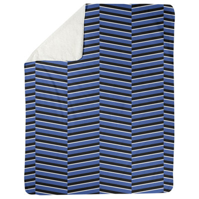 Couverture polaire rayures fracture