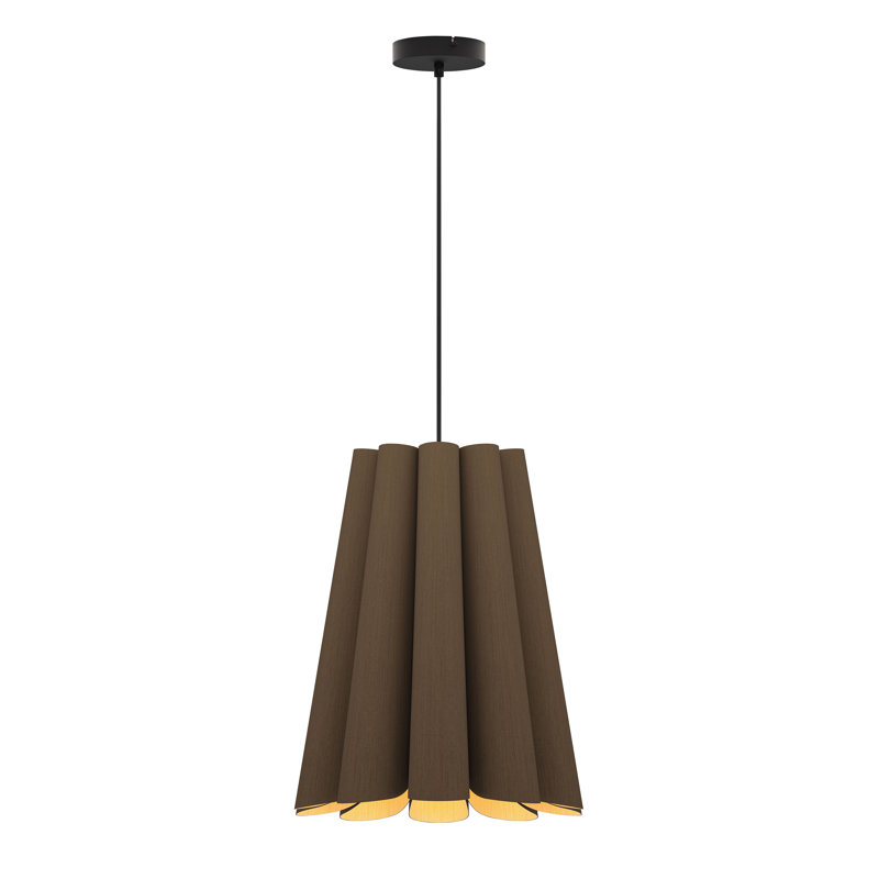 Luminaire suspendu 1 lumière Olivia, Ébène