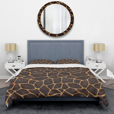 Giraffe Skin II Polyester Animal Print Duvet Cover