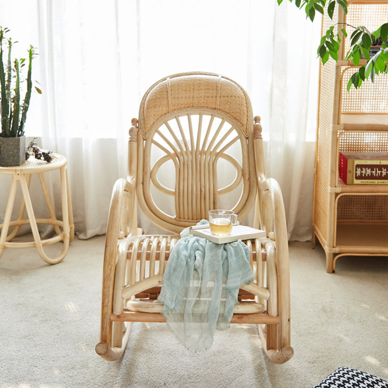 Fauteuil à bascule Leisure True Rattan Home