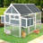 Fleetwood 40.2 Square Feet Chicken Coop with Chicken Run For Up To 10 Chickens