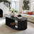 Levian Oval 47.5" Storage  Floor Shelf Coffee Table