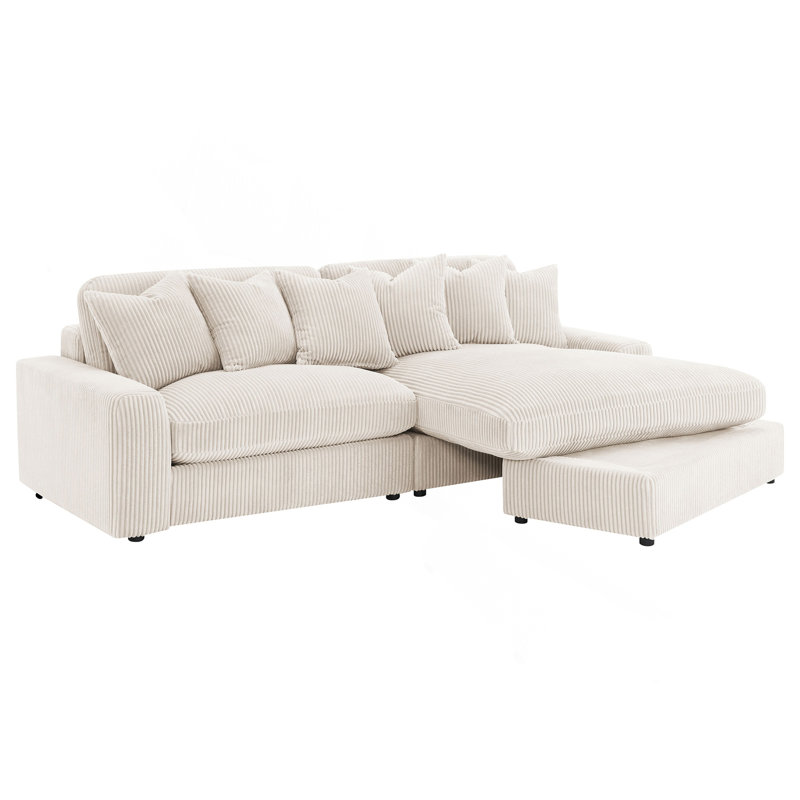 Upton Sand Reversible Sectional Sofa