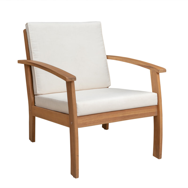 Chaise de patio avec coussins Hariklia