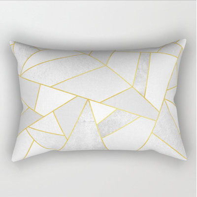 (Covers Only) Set of 2 Rectangular Colorful Lumbar Pillow Covers
