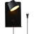 Bedside Wall Lamp With LED Reading Light, USB Charging Port, And Shelves - Industrial Design