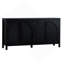 Buffet de rangement moderne avec porte en rotin artificiel et buffet moderne