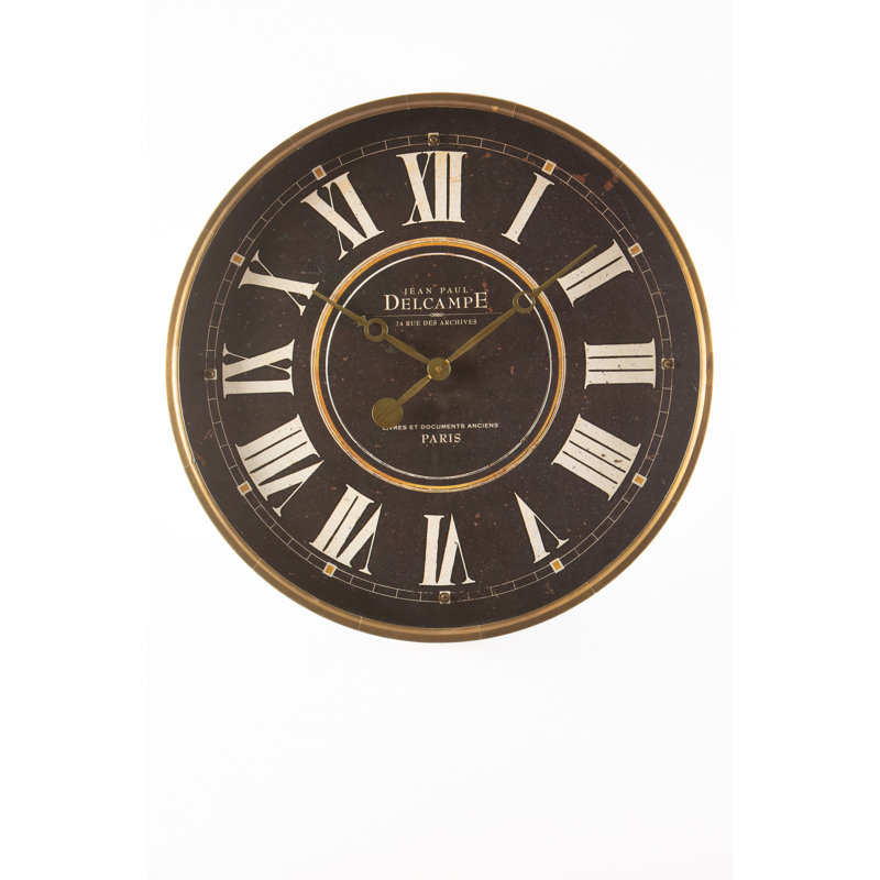 Horloge murale en métal, Grand