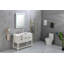 Miroir de salle de bain 40 po x 36 po à DEL avec façade, miroir de meuble-lavabo mural, anti-buée, mémoire, 3 couleurs, réglable en continu