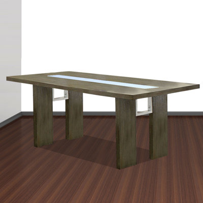 Marcano Walnut Solid Wood Base Dining Table