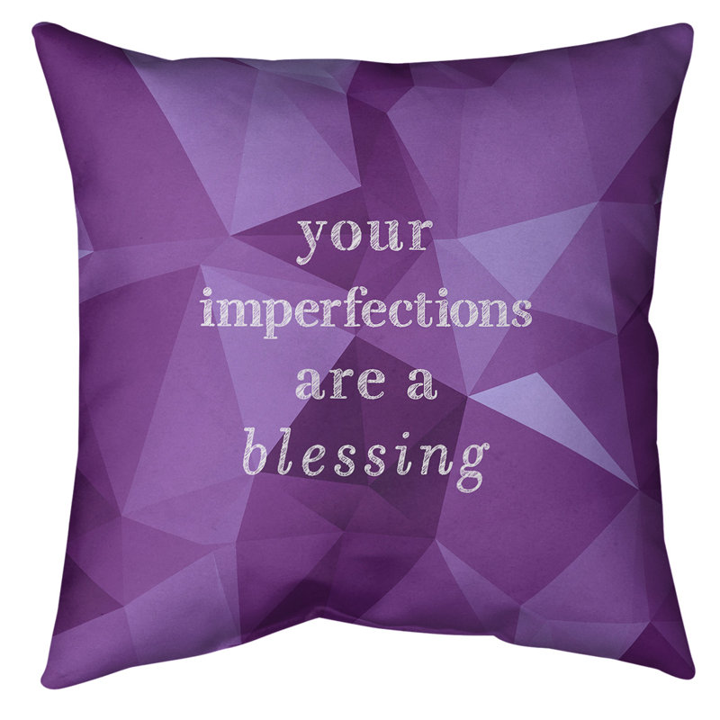 Coussin de sol, 28 po x 28 po, Mauve/blanc