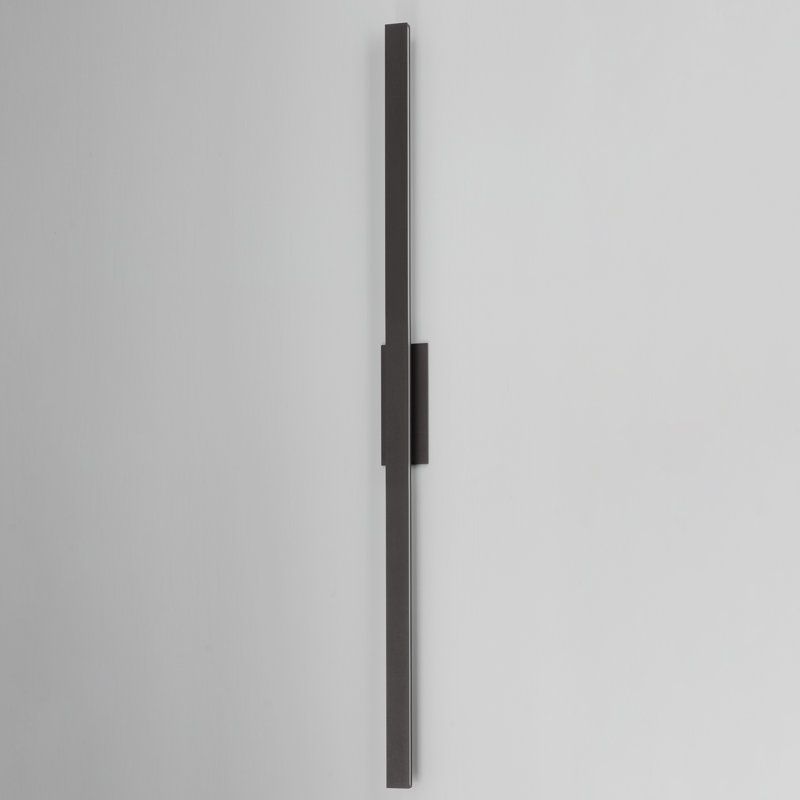 Fixation murale extérieure Alumilux, Bronze architectural, H 96 po x l 4,75 po x P 3 po